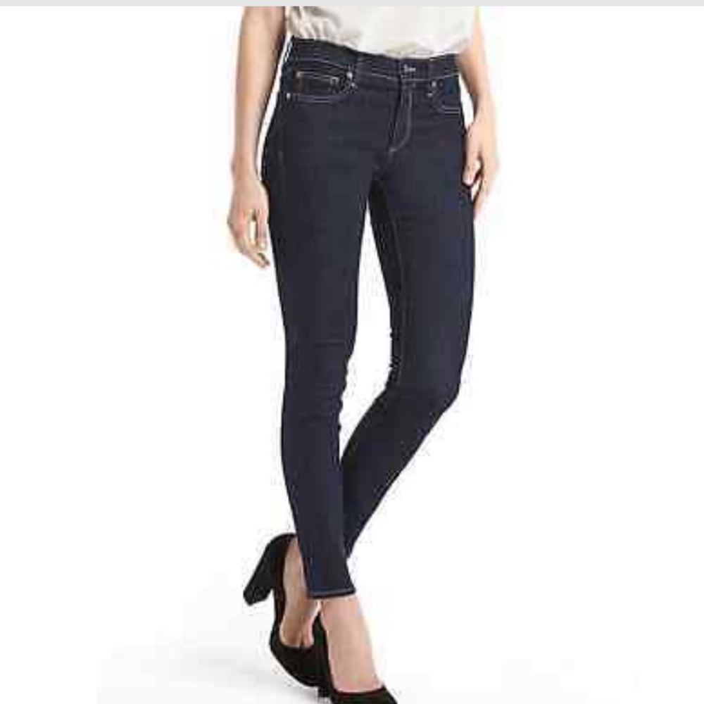 GAP ALWAYS SKINNY DARK BLUE JEANS SIZE 25